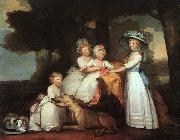 Gilbert Charles Stuart The Percy Children oil painting on canvas